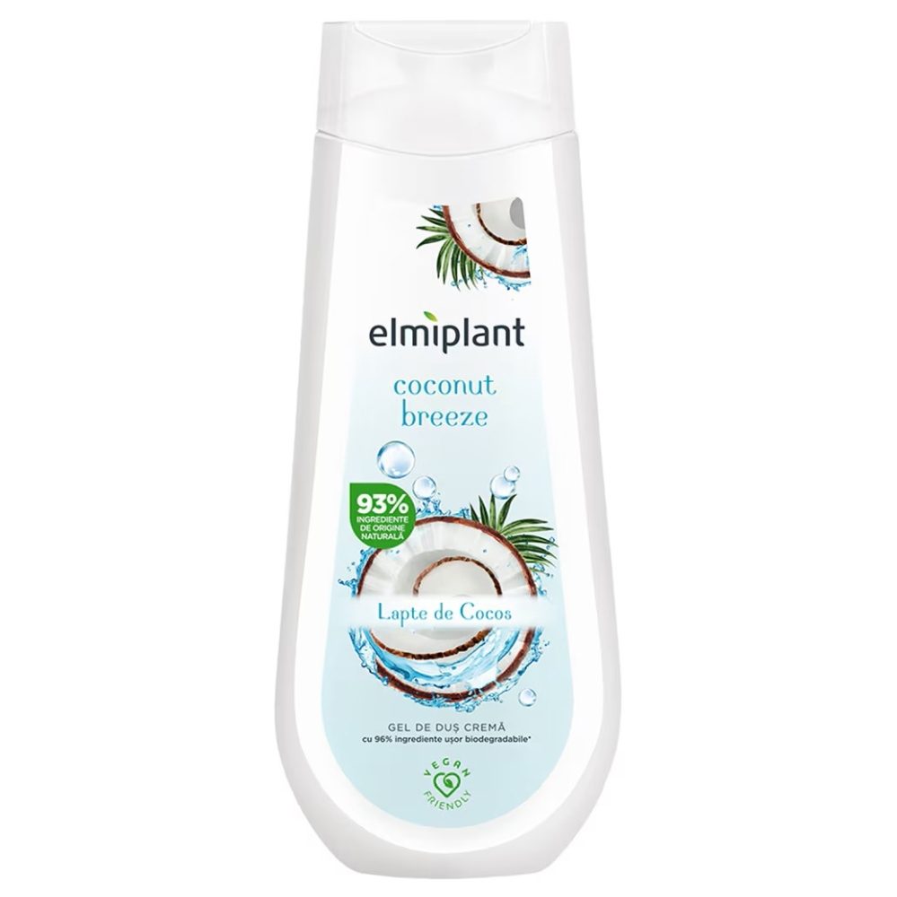 Gel de Dus Crema, Elmiplant, Coconut Breeze, 400 ml 2