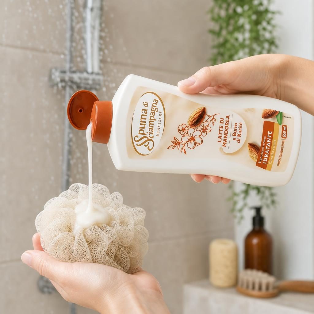 Spuma, Di Sciampagna Gel Dus 650 ml Mandorla Karite