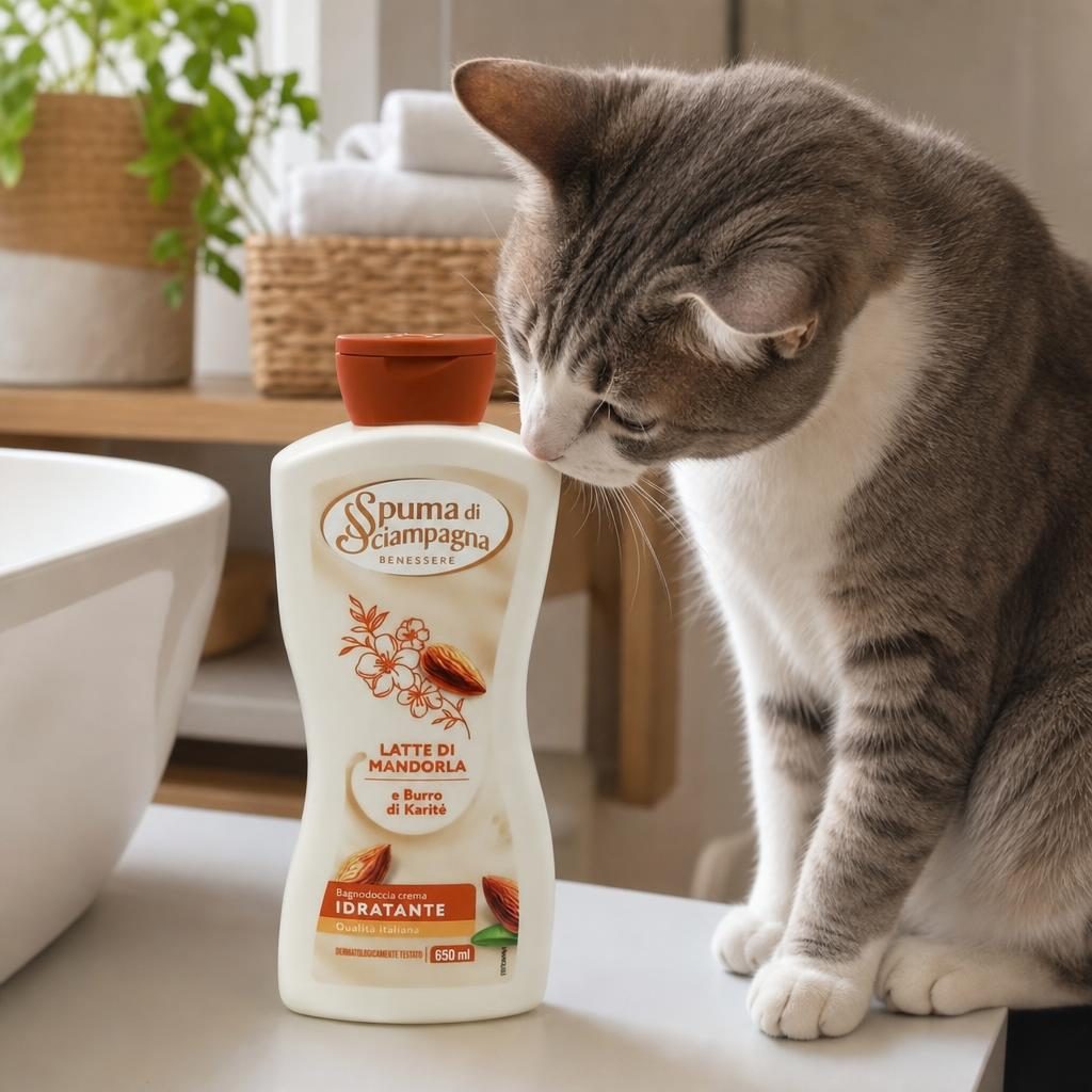 Spuma, Di Sciampagna Gel Dus 650 ml Mandorla Karite