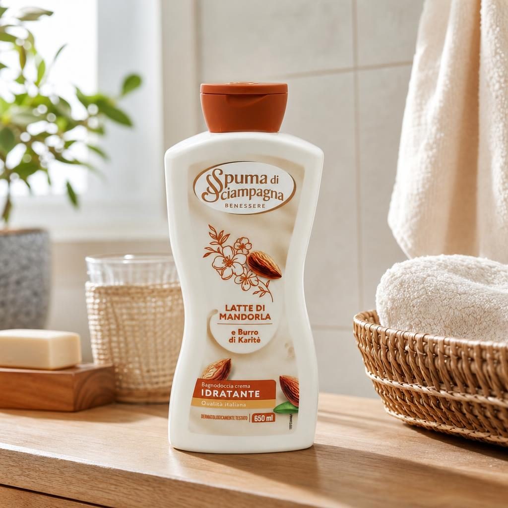 Spuma, Di Sciampagna Gel Dus 650 ml Mandorla Karite