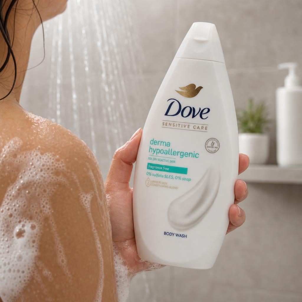 Gel de Dus, Dove, 450 ml Derma Hypoallergenic