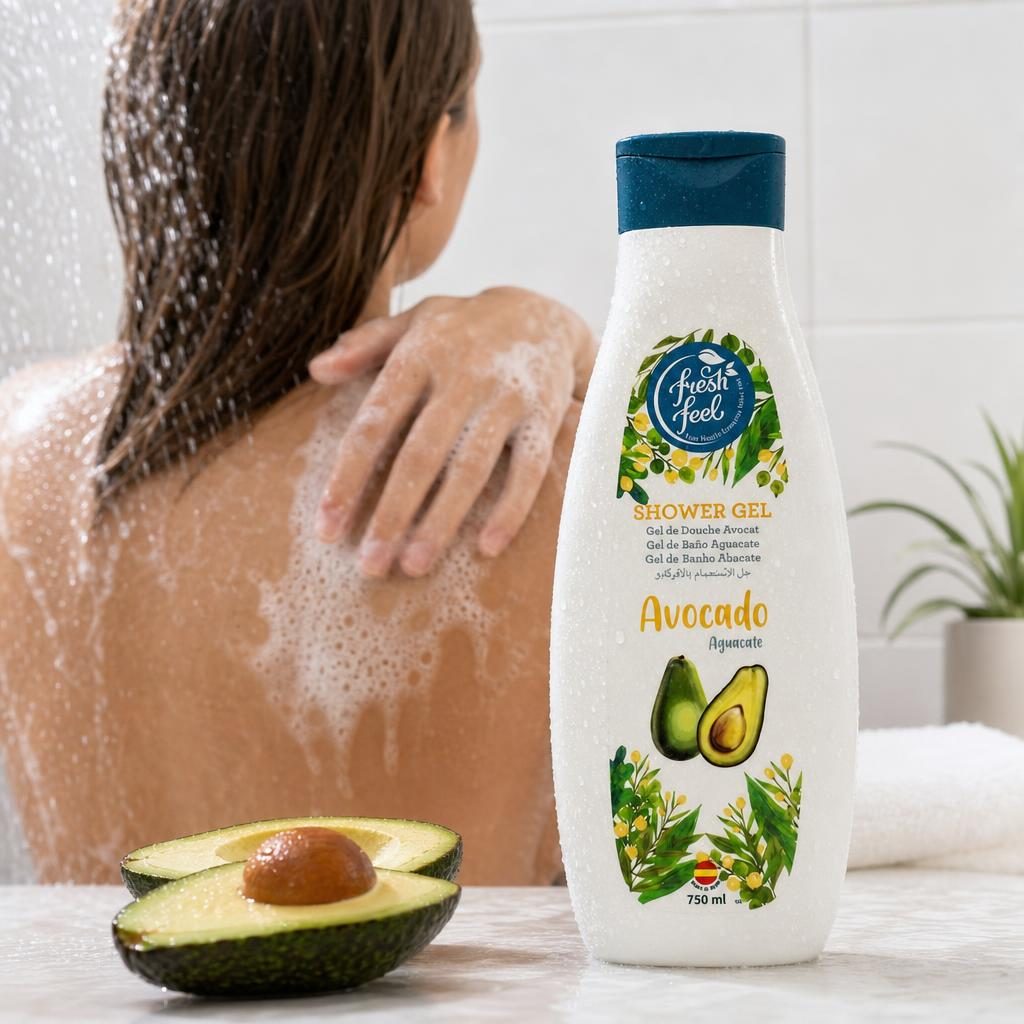 Gel de Dus, Fresh Feel, 750 ml Avocado