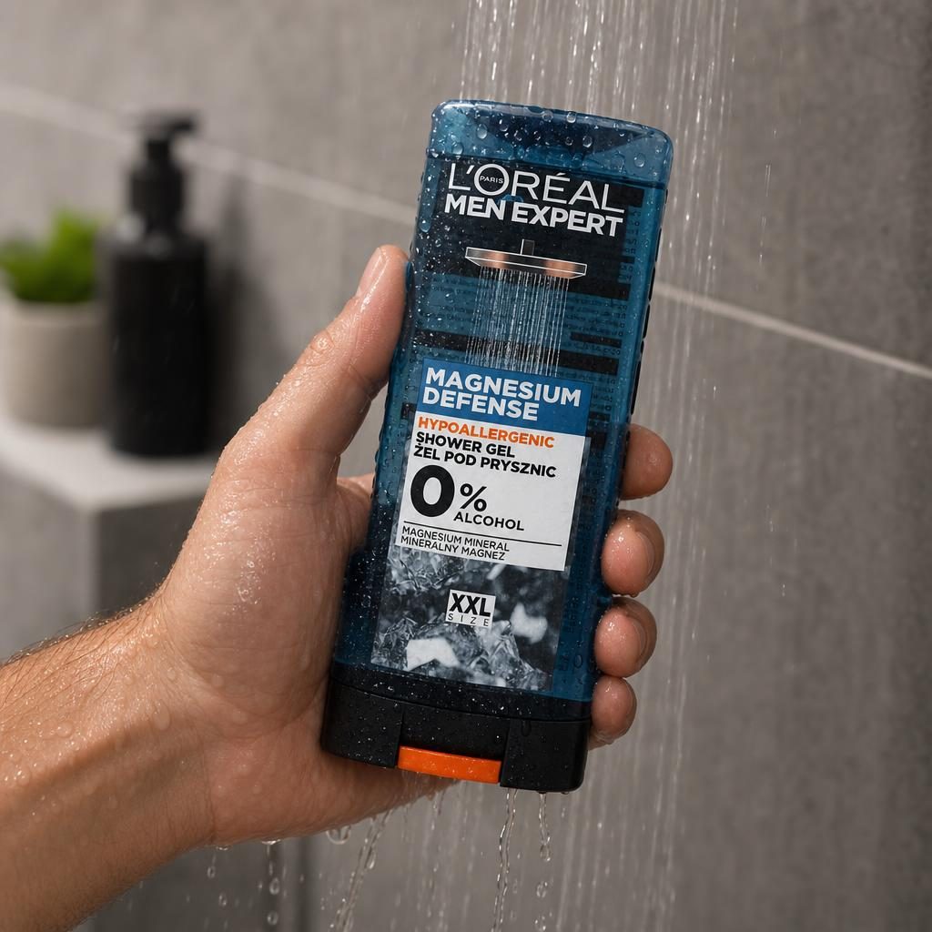 Gel de Dus, Loreal Men Expert, 400 ml Magnesium Defense