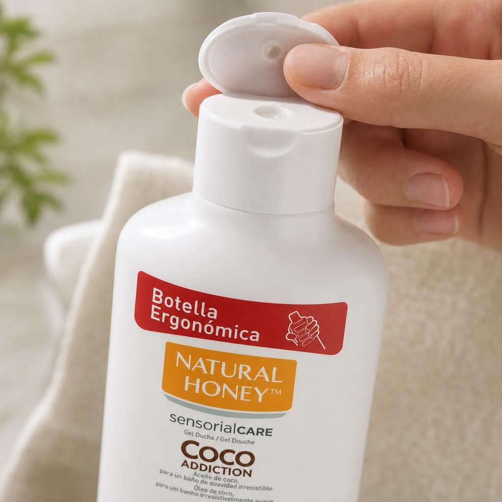 Gel de Dus, Natural Honey, 650 ml Cocos