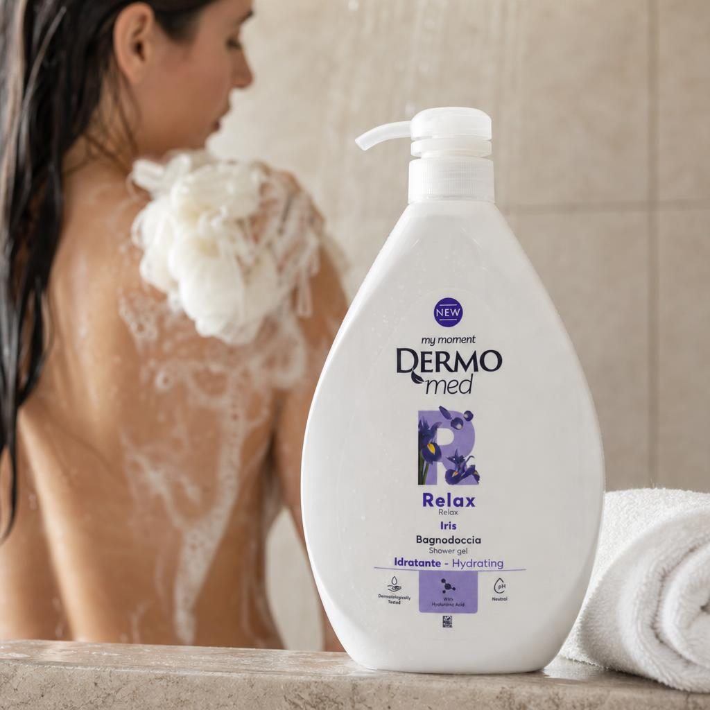 Gel de Dus, Dermomed, 1 L Talc Iris
