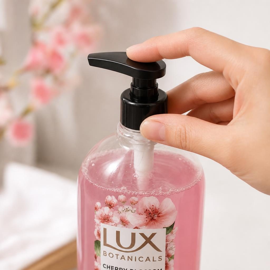 Gel de Dus, Lux, Pompita 720 ml Cherry Blossom Niacinamide