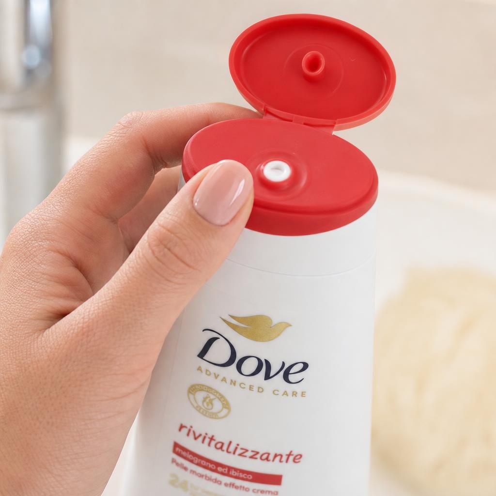Gel de Dus, Dove, Advance Care 225 ml Revitalizant Rodie