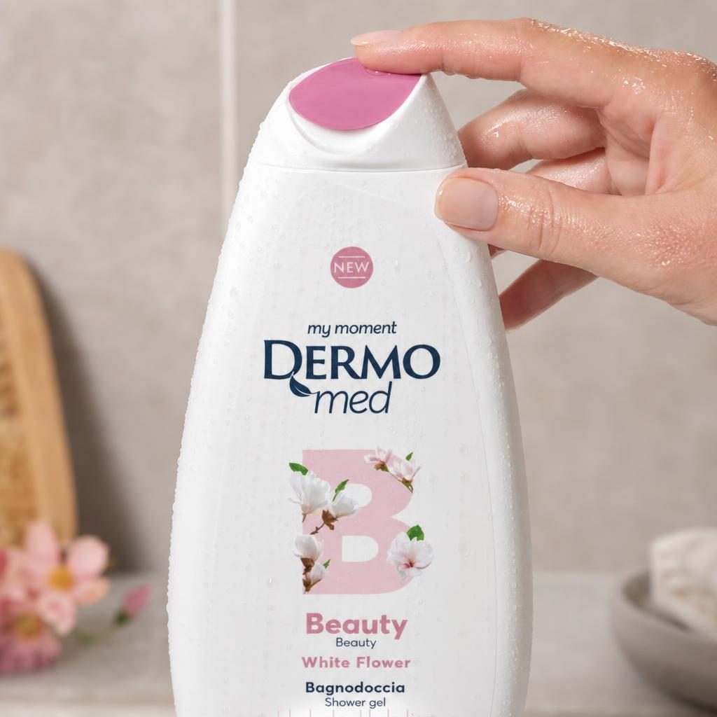 Gel de Dus, Dermomed, 650 ml Beauty White Flower