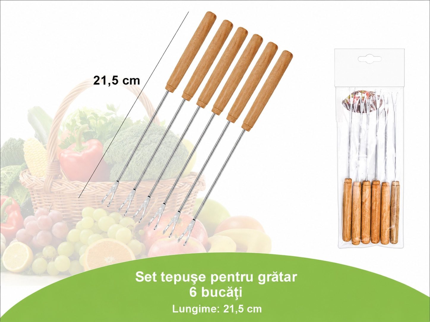 Tepuse pentru frigarui, Flippy, mici, din metal, pentru gratar si BBQ