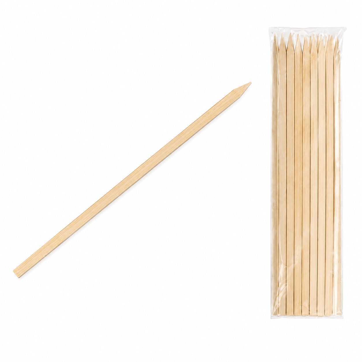 Set 45 Bete pentru frigarui, , din bambus, Pentru Gratar si BBQ