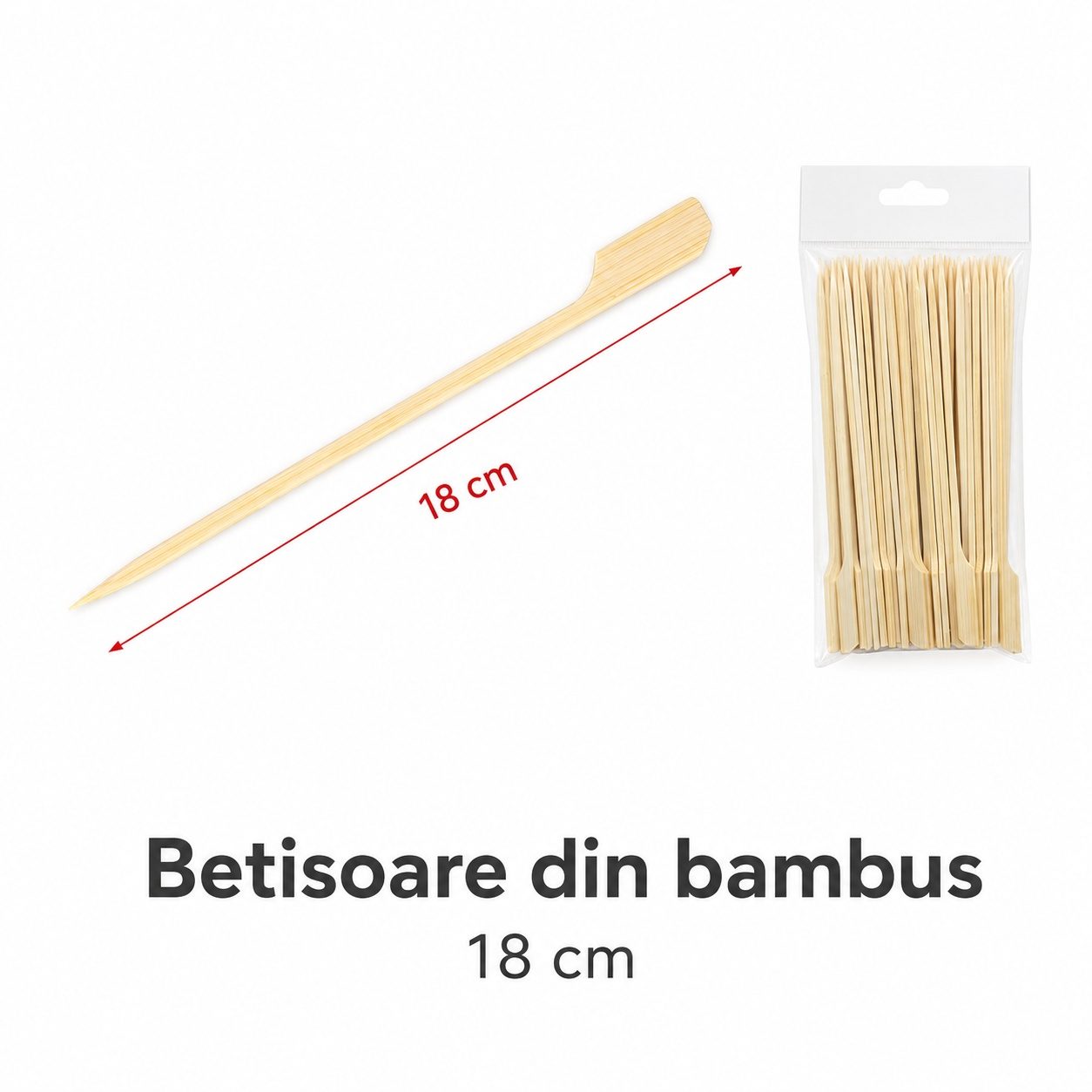 Bete pentru frigarui, Flippy, tip teppo, din bambus, Set 50 bucati, pentru gratar si BBQ