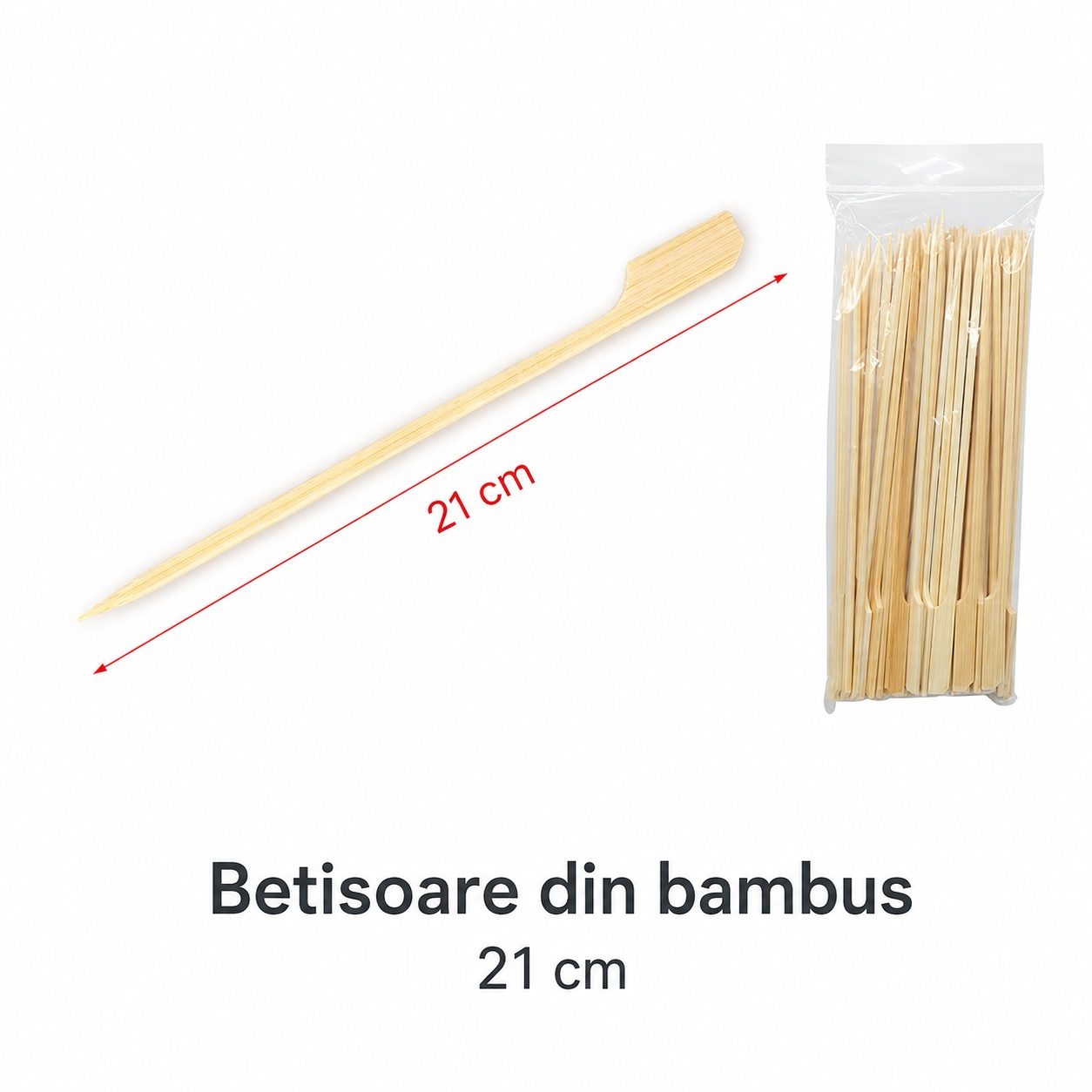 Bete pentru frigarui, Flippy, tip teppo, din bambus, Set 50 bucati, pentru gratar si BBQ