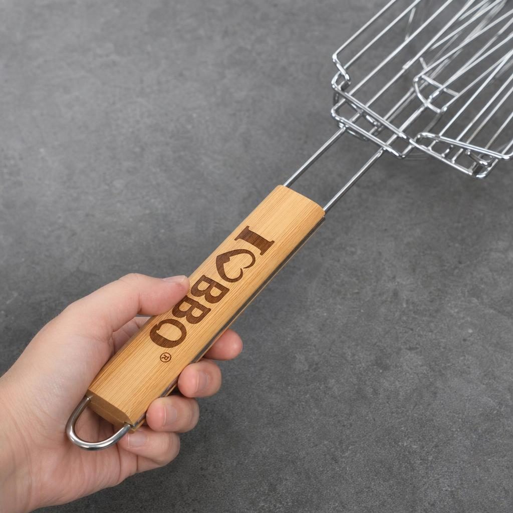 Gratar pentru carnati, Flippy, din metal, pentru BBQ, Argintiu