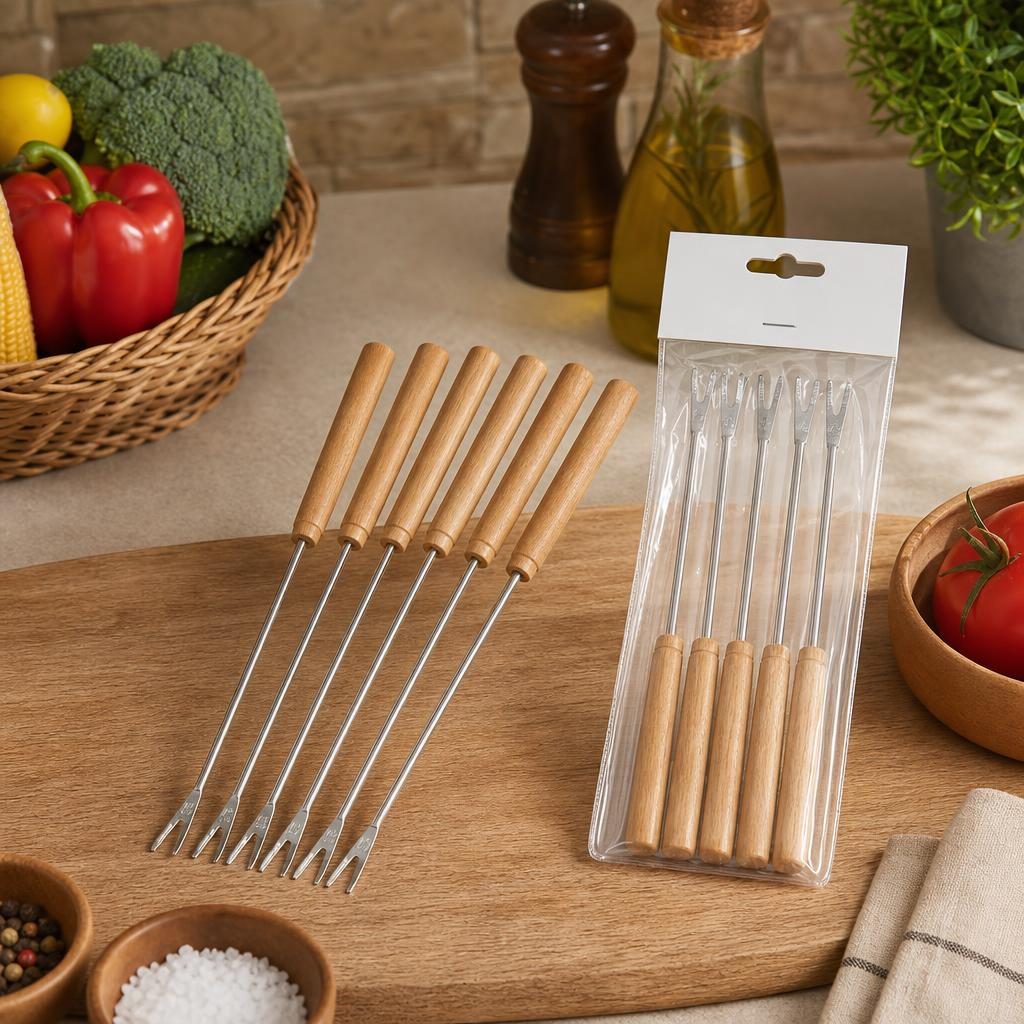 Set 6 Tepuse pentru Frigarui, , Mici, din Metal, pentru Gratar si BBQ, 21.5 cm, Argintiu 5