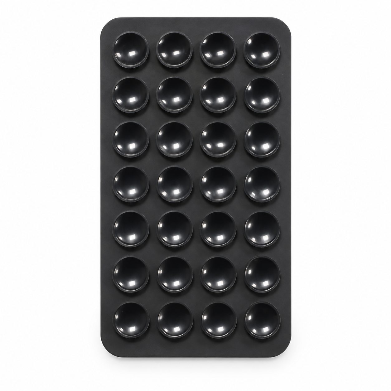 Suport Flippy din silicon negru cu ventuze pentru telefon