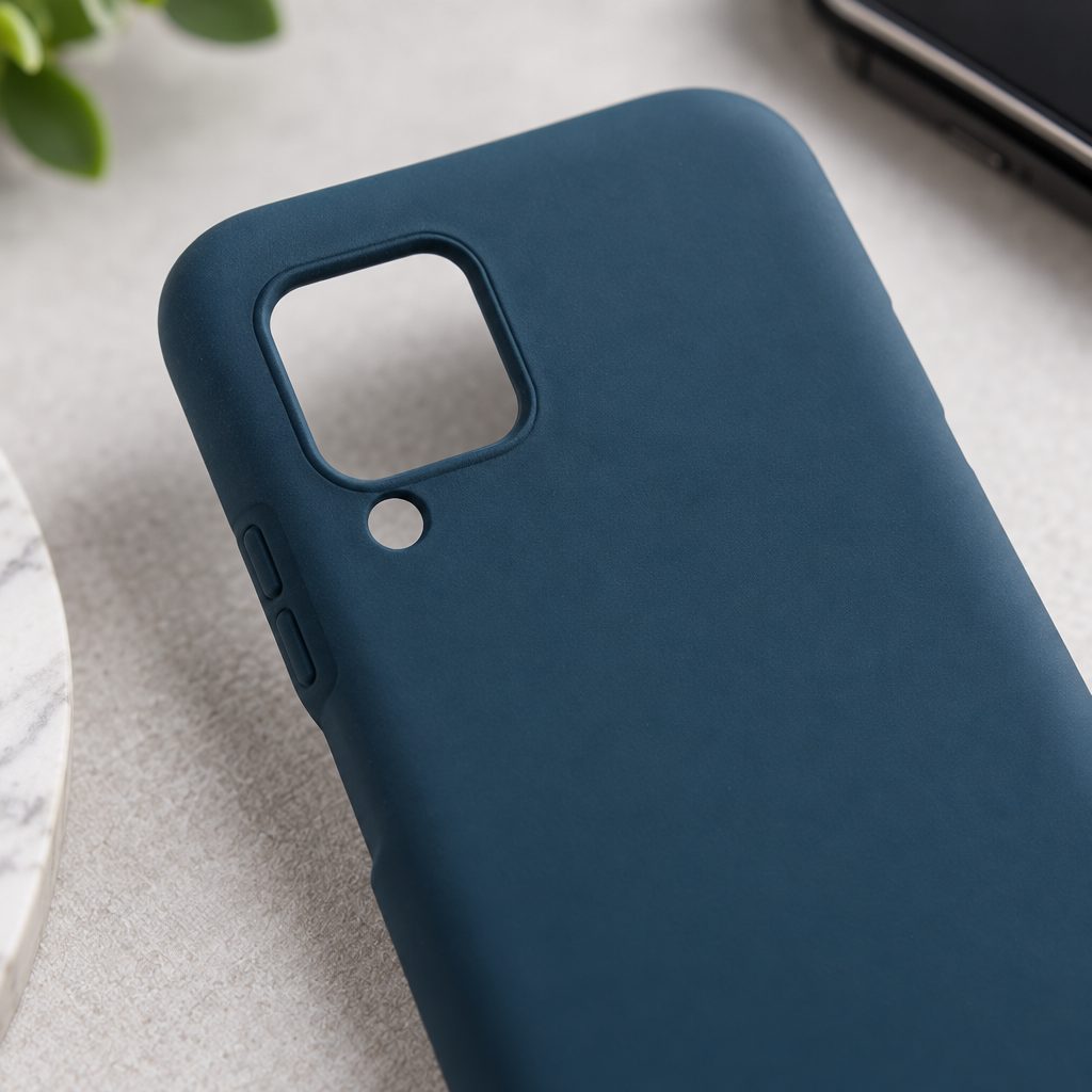 Husă de protecție albastru închis compatibilă cu Samsung Galaxy A21s