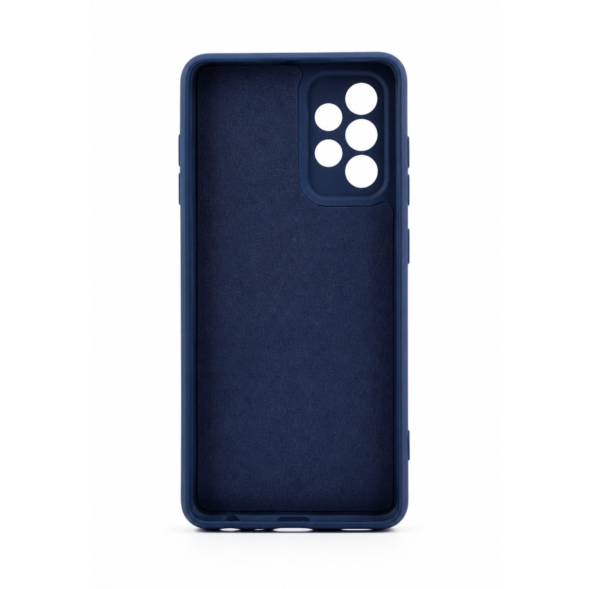 Husa protectie compatibila cu Samsung A52 Liquid Silicone Case Navy blue 3