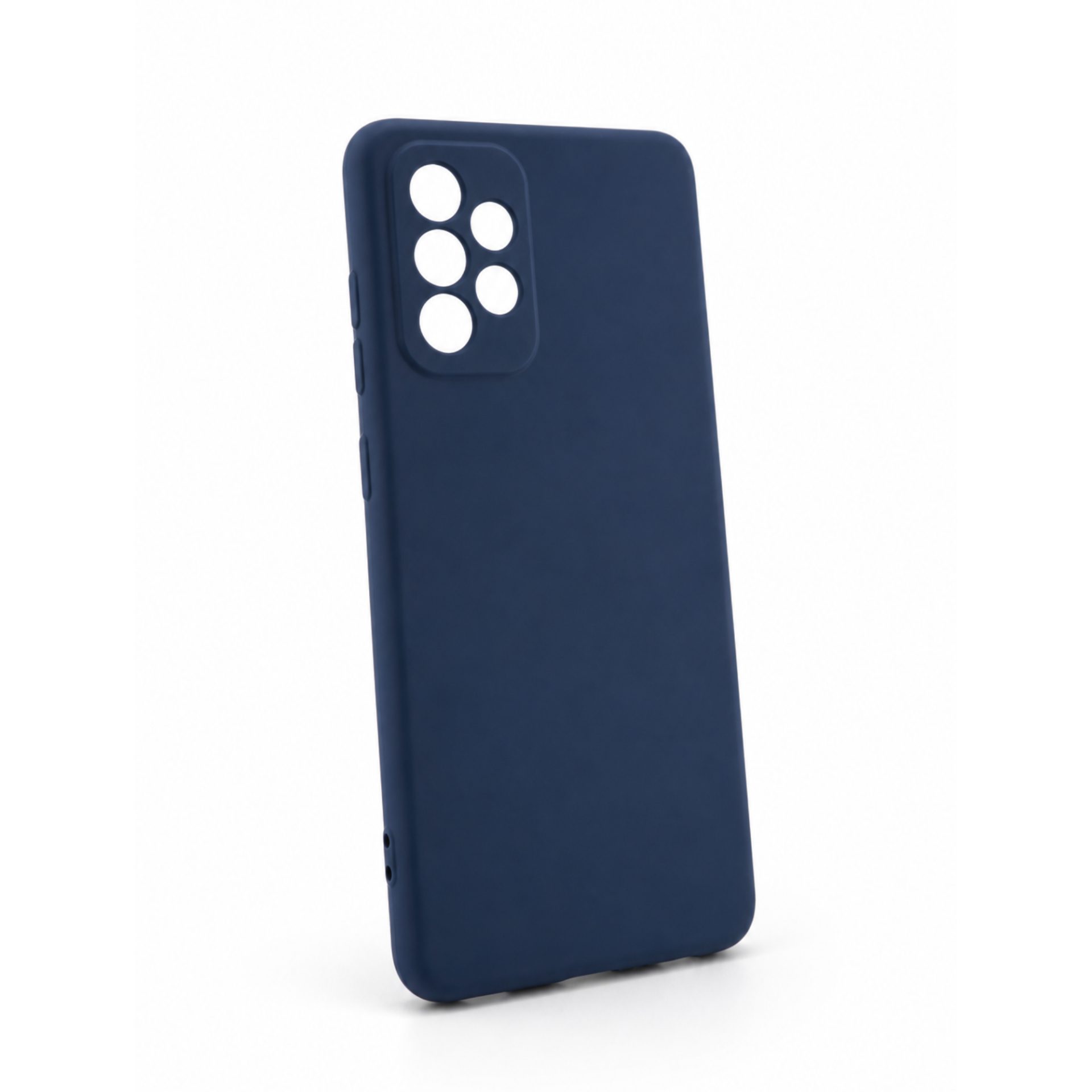 Husa protectie compatibila cu Samsung A52 Liquid Silicone Case Navy blue 2