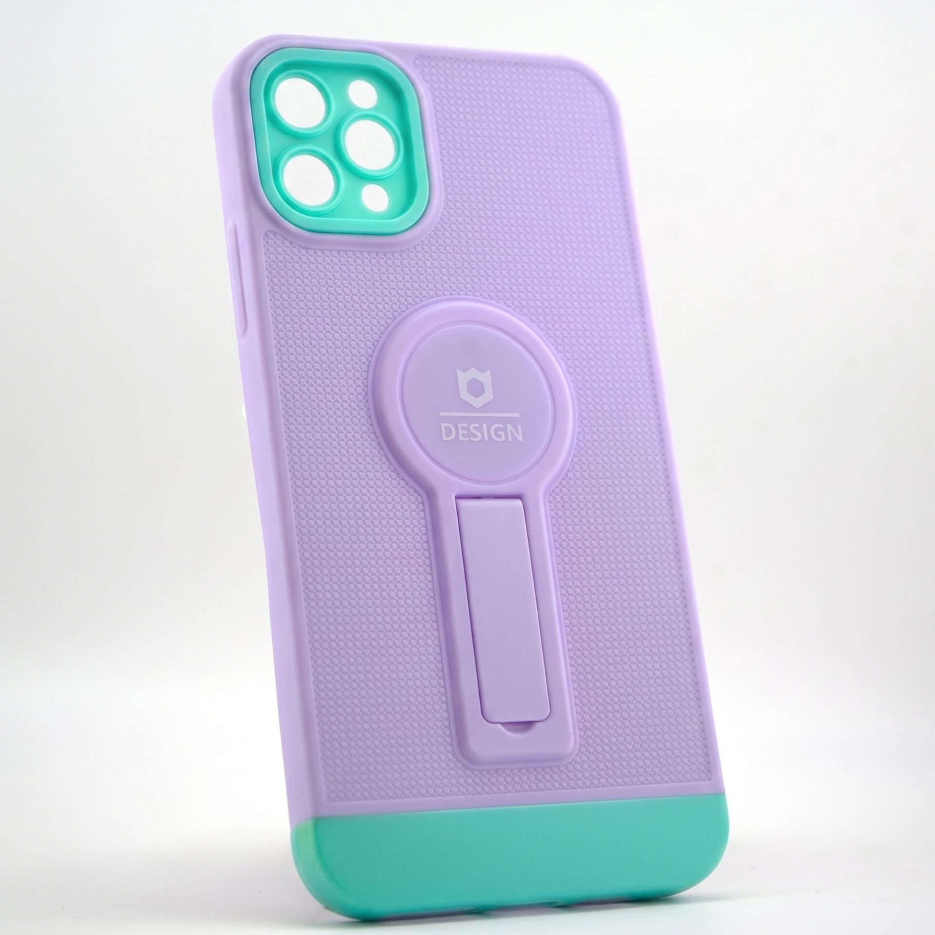 Husă Armor Design cu Stand iPhone 11 Pro Max mov turcoaz
