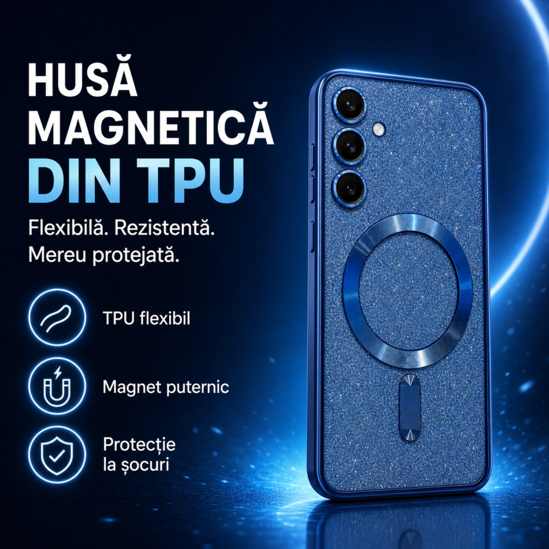 Detaliu husă MagSafe Galaxy S24 protecție cameră