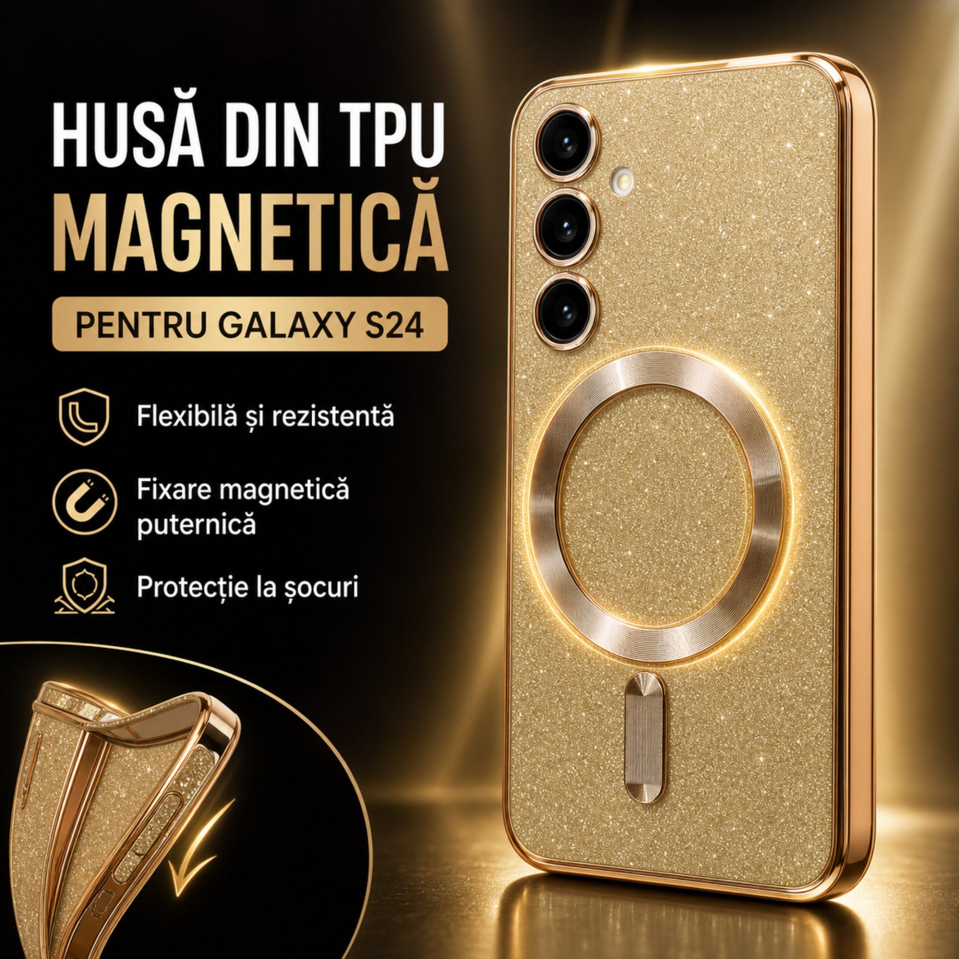 Protecție cameră Flippy Galaxy S24+