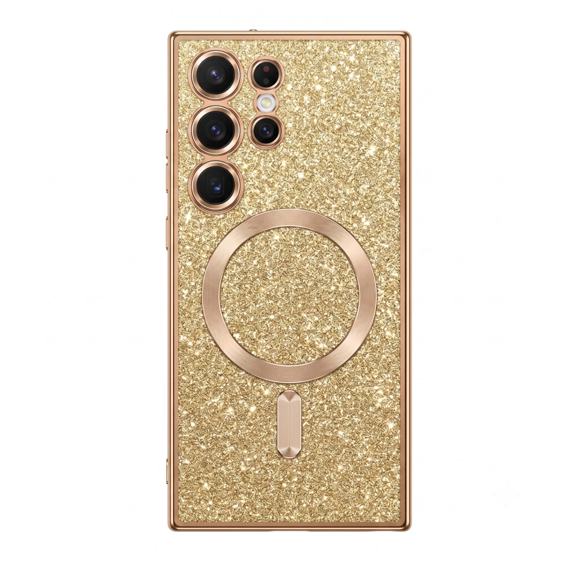 Husa protectoare Samsung Galaxy S24 Ultra MagSafe Glitter Auriu