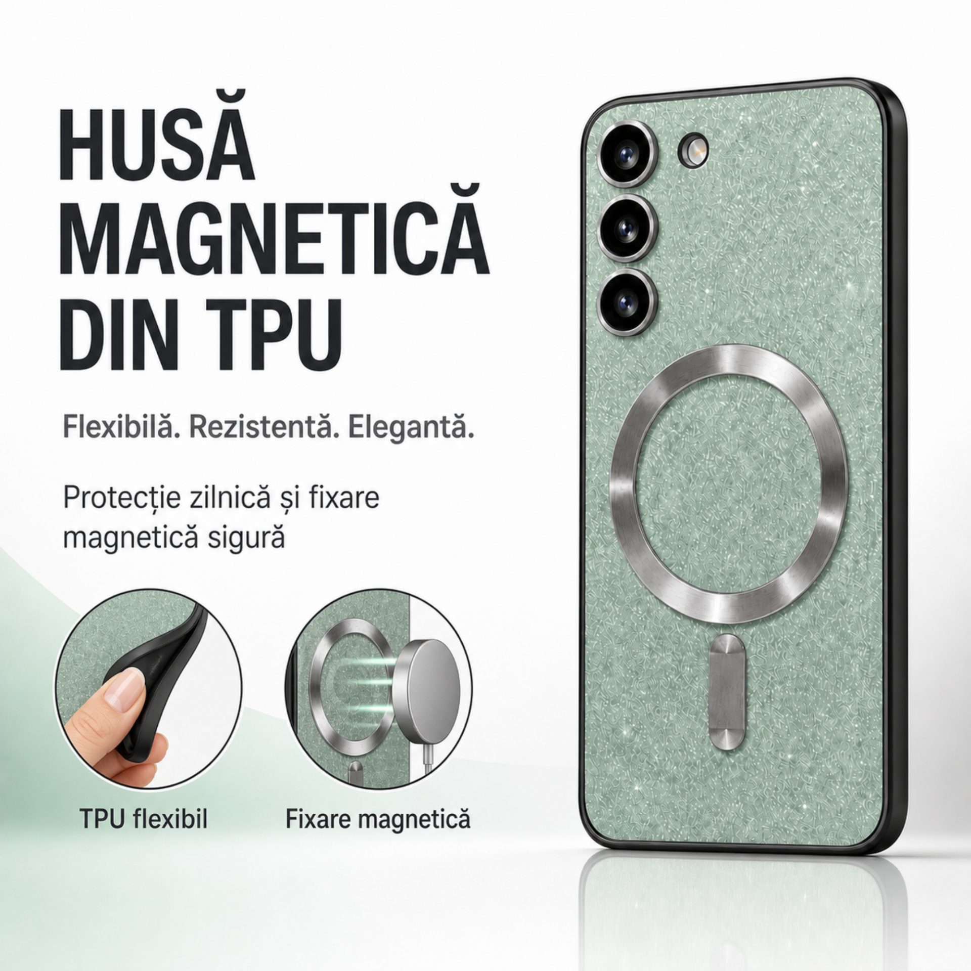 Detaliu protecție lentilă Galaxy S23