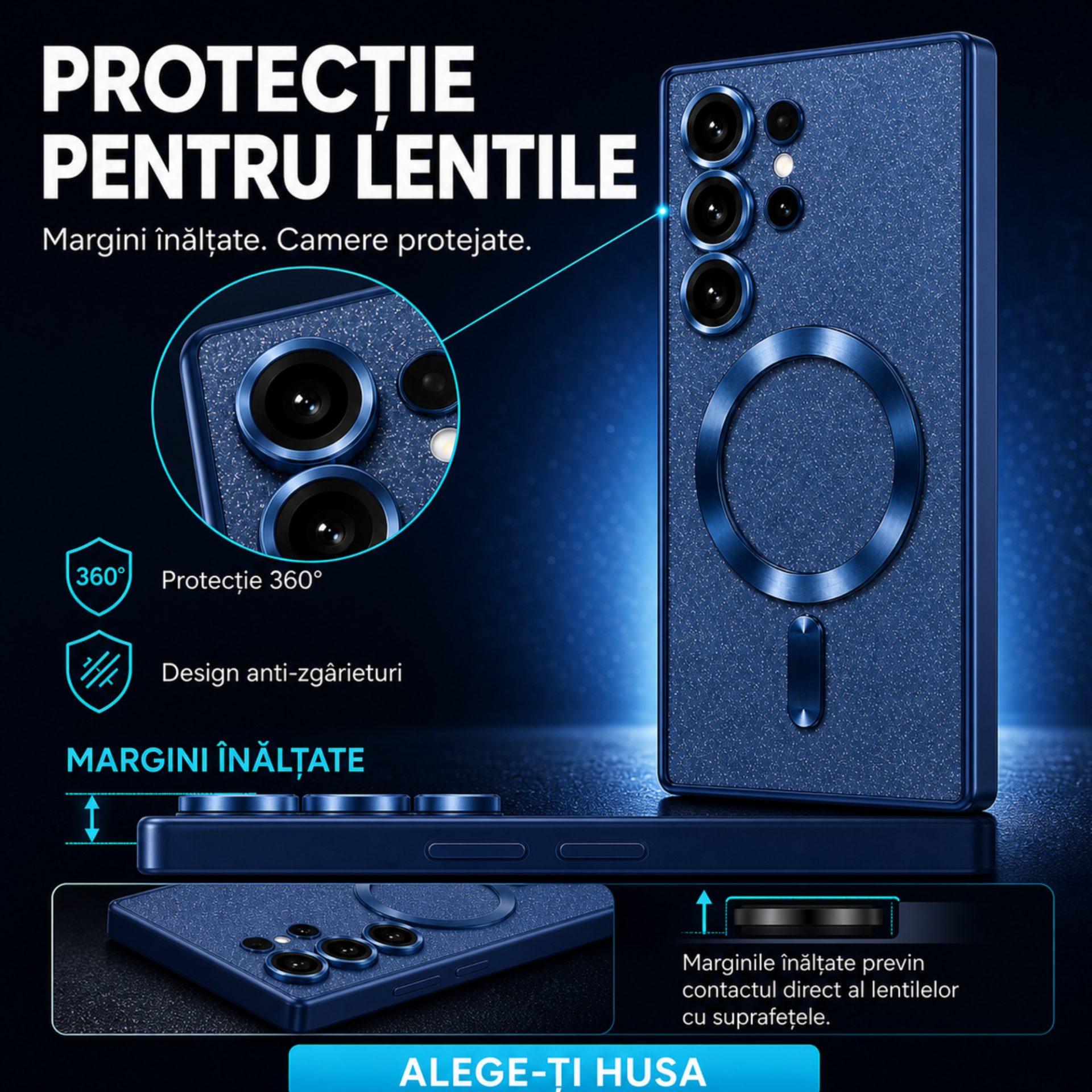 Husă Flippy Samsung S23 Ultra vedere laterală