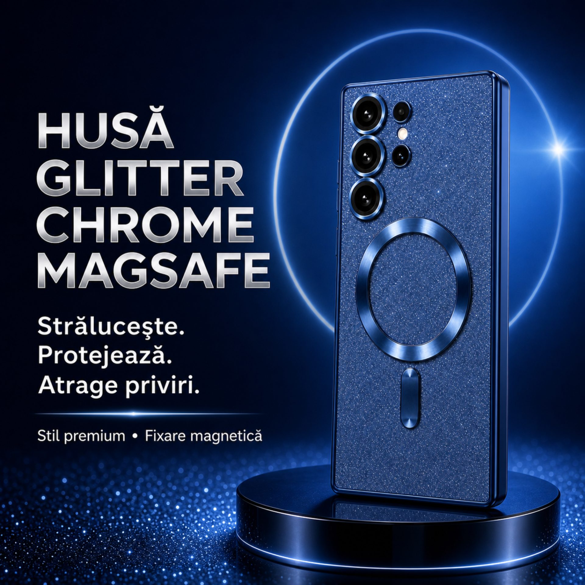 Detaliu protecție lentilă și design MagSafe