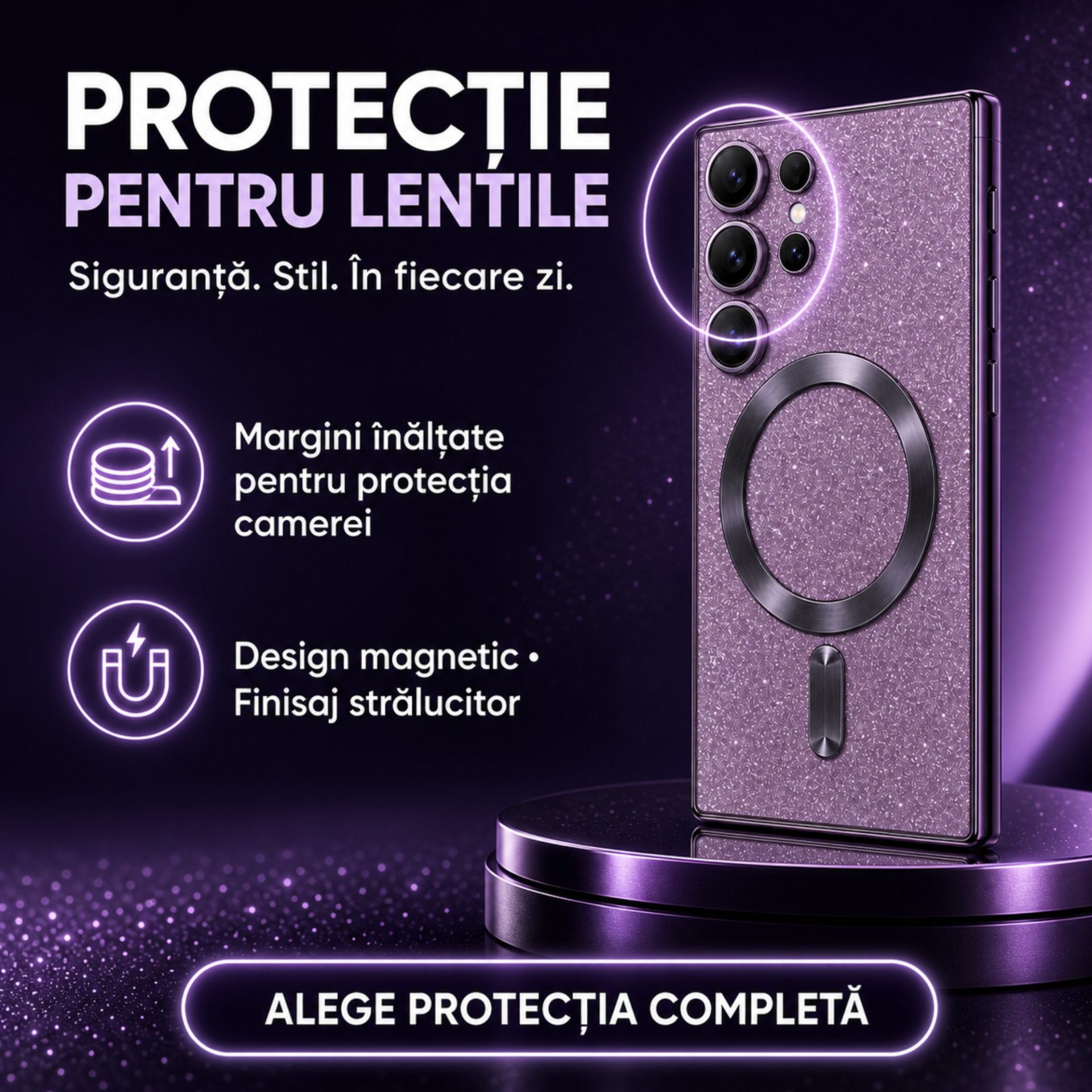 Vedere din diferite unghiuri ale husei MagSafe