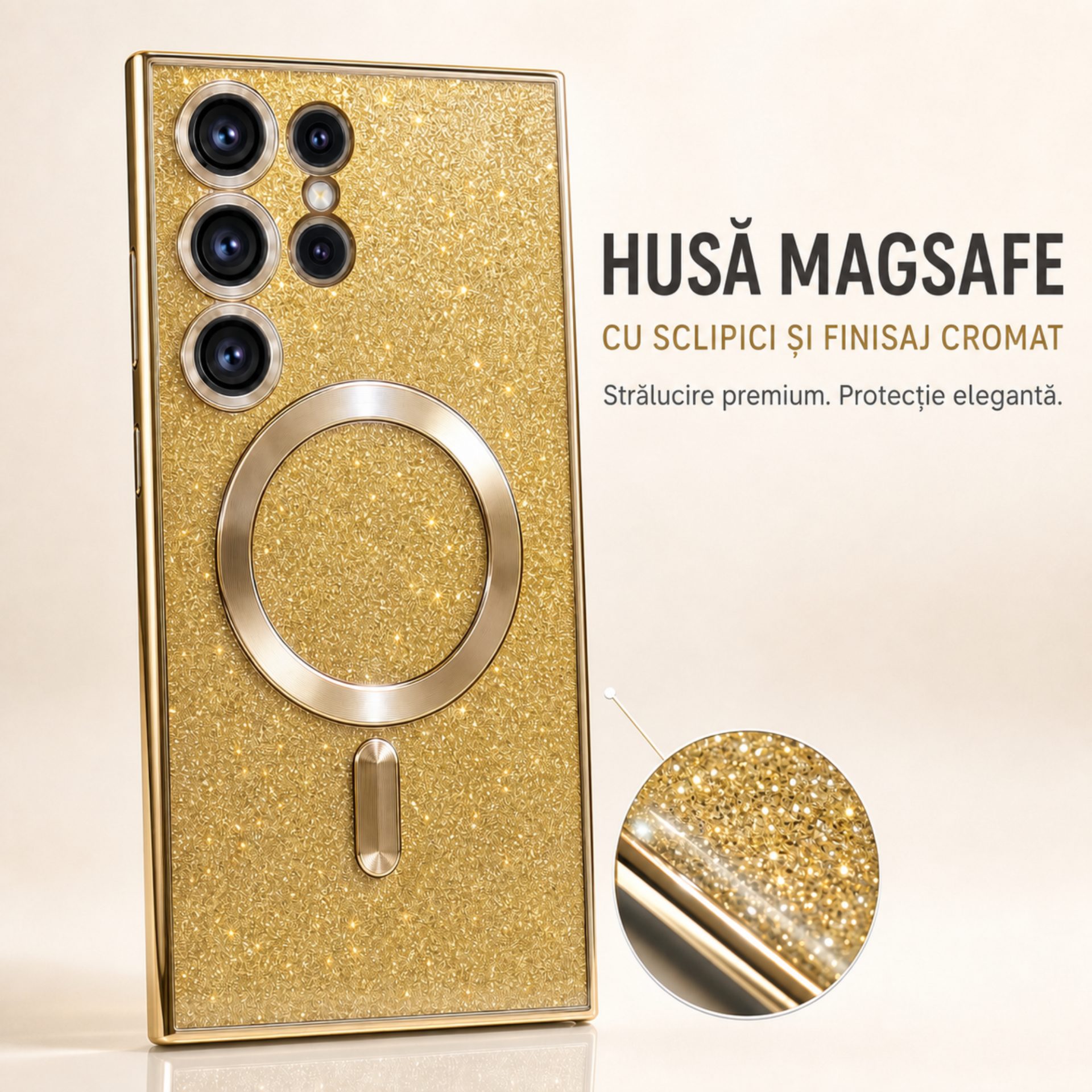Husa MagSafe compatibila cu accesorii magnetice