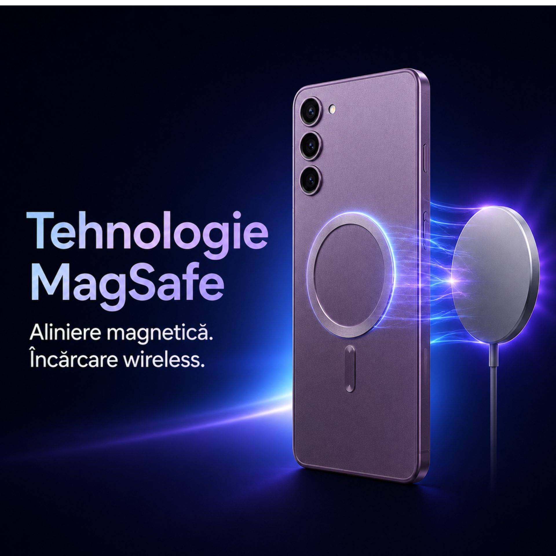 Protecție completă Galaxy S23 Plus husă mov