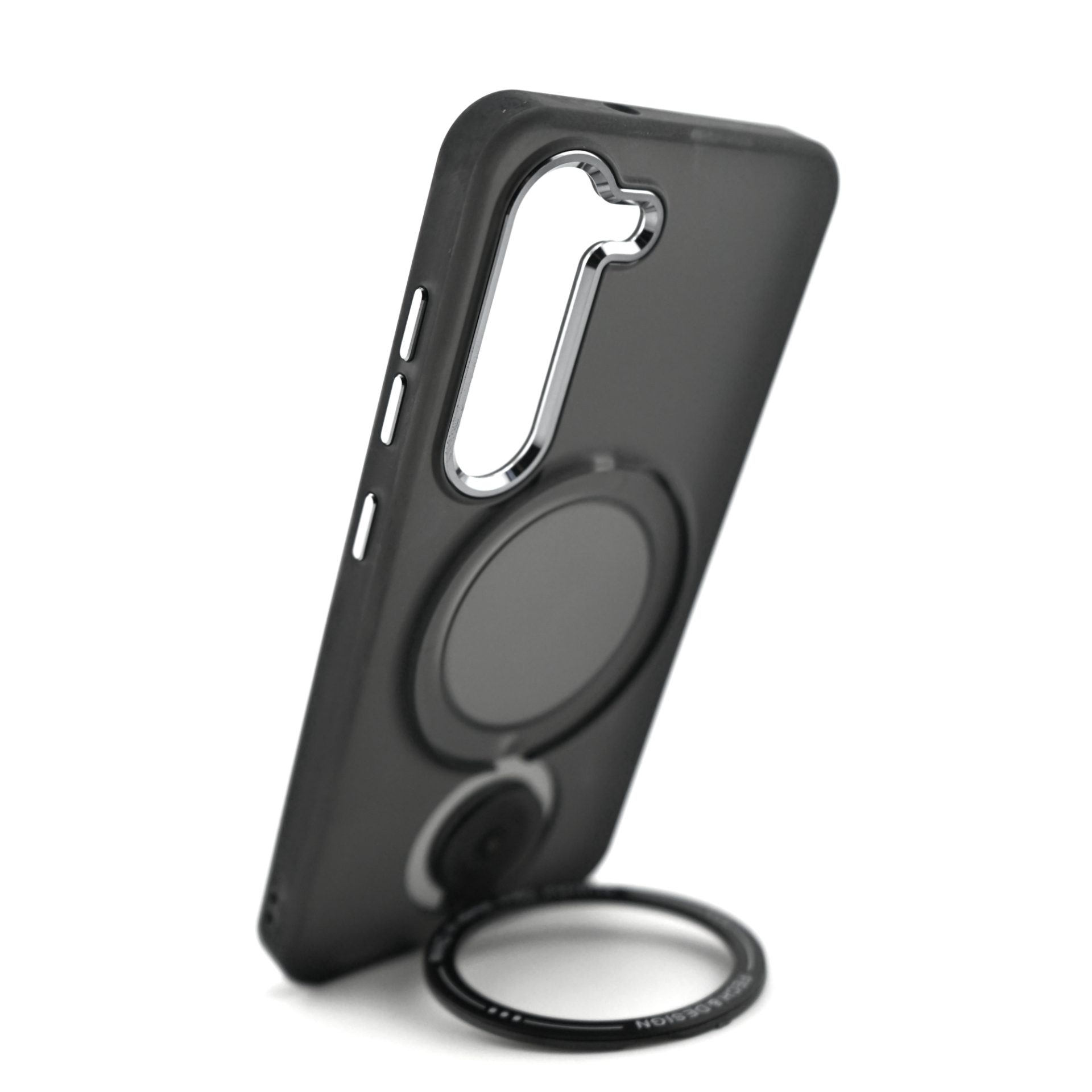 Husa de protectie Flippy, cu incarcare Wireless, Tehnologie Magsafe, TPU, Inel magnetic rotativ cu functie de suport, pentru Samsung Galaxy S23 , Negru