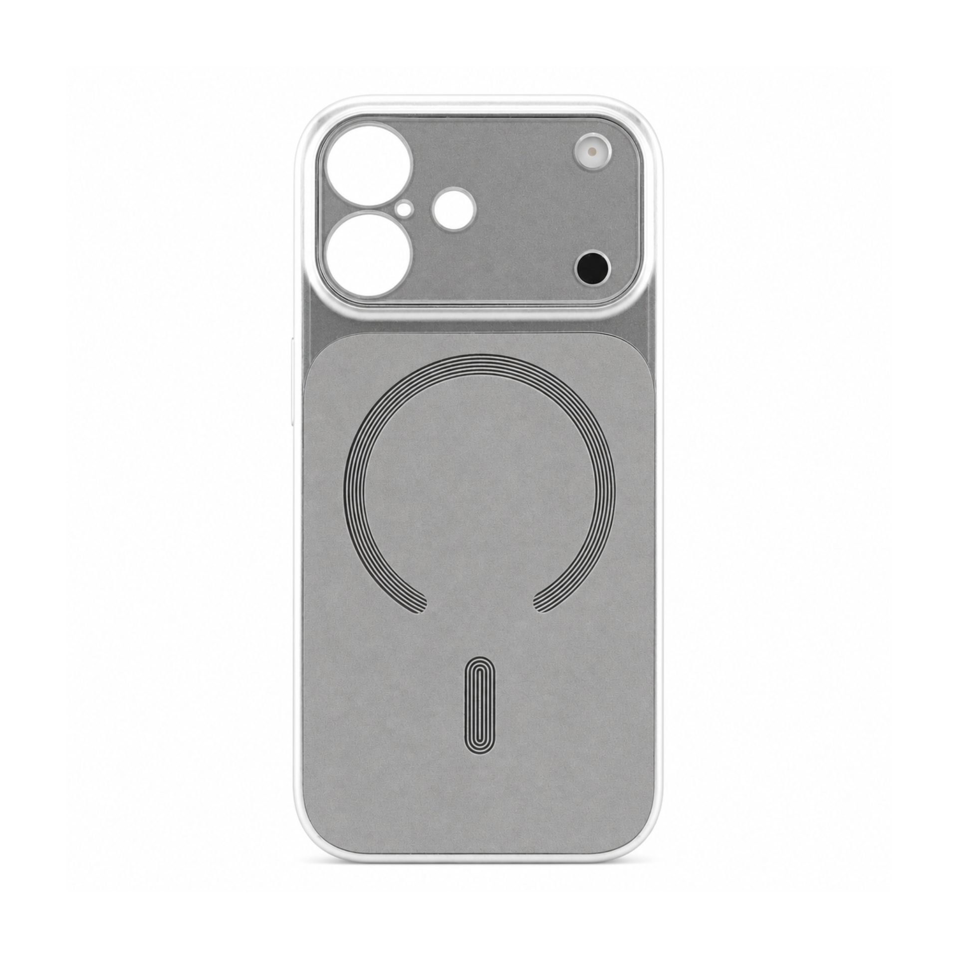 Carcasă magnetică mată Flippy iPhone 17 argintiu