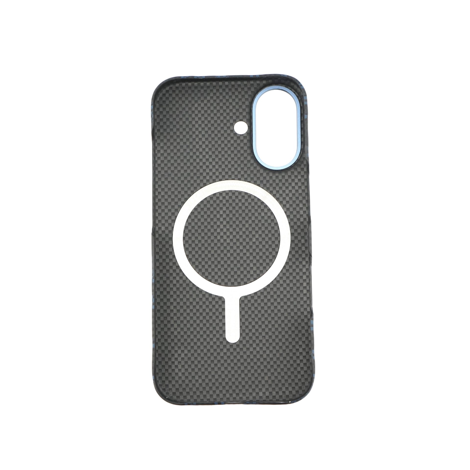 Husa pentru iPhone 17, Flippy, Carcasa de Protectie Rezistenta Ultra-subtire, Suport Magnetic, Aspect Texturat, Albastru
