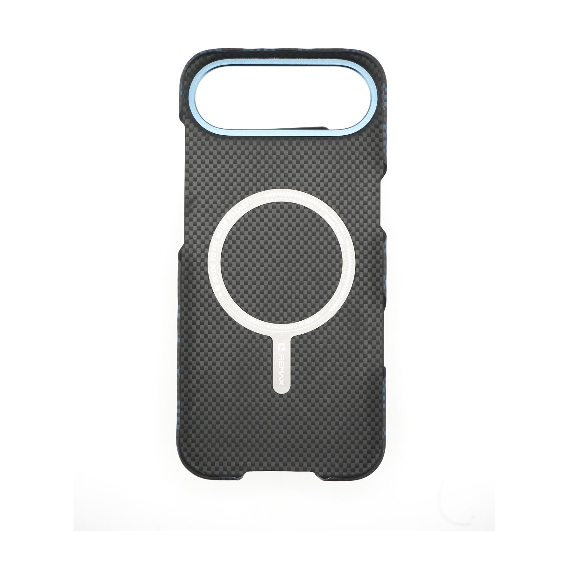 Husa pentru iPhone 17 Air, Flippy, Carcasa de Protectie Rezistenta Ultra-subtire, Suport Magnetic, Aspect Texturat, Albastru