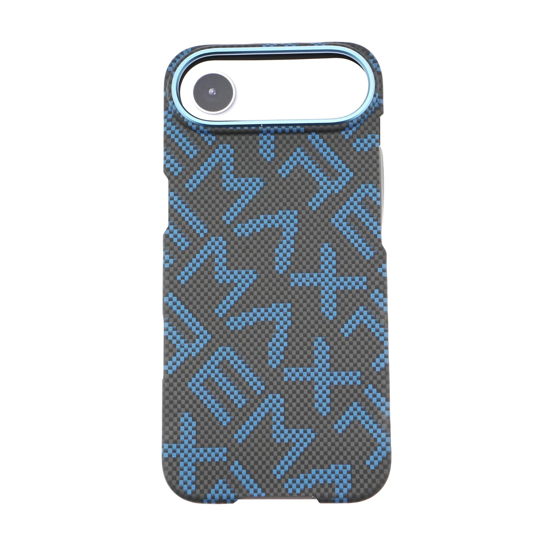 Husa pentru iPhone 17 Air, Flippy, Carcasa de Protectie Rezistenta Ultra-subtire, Suport Magnetic, Aspect Texturat, Albastru