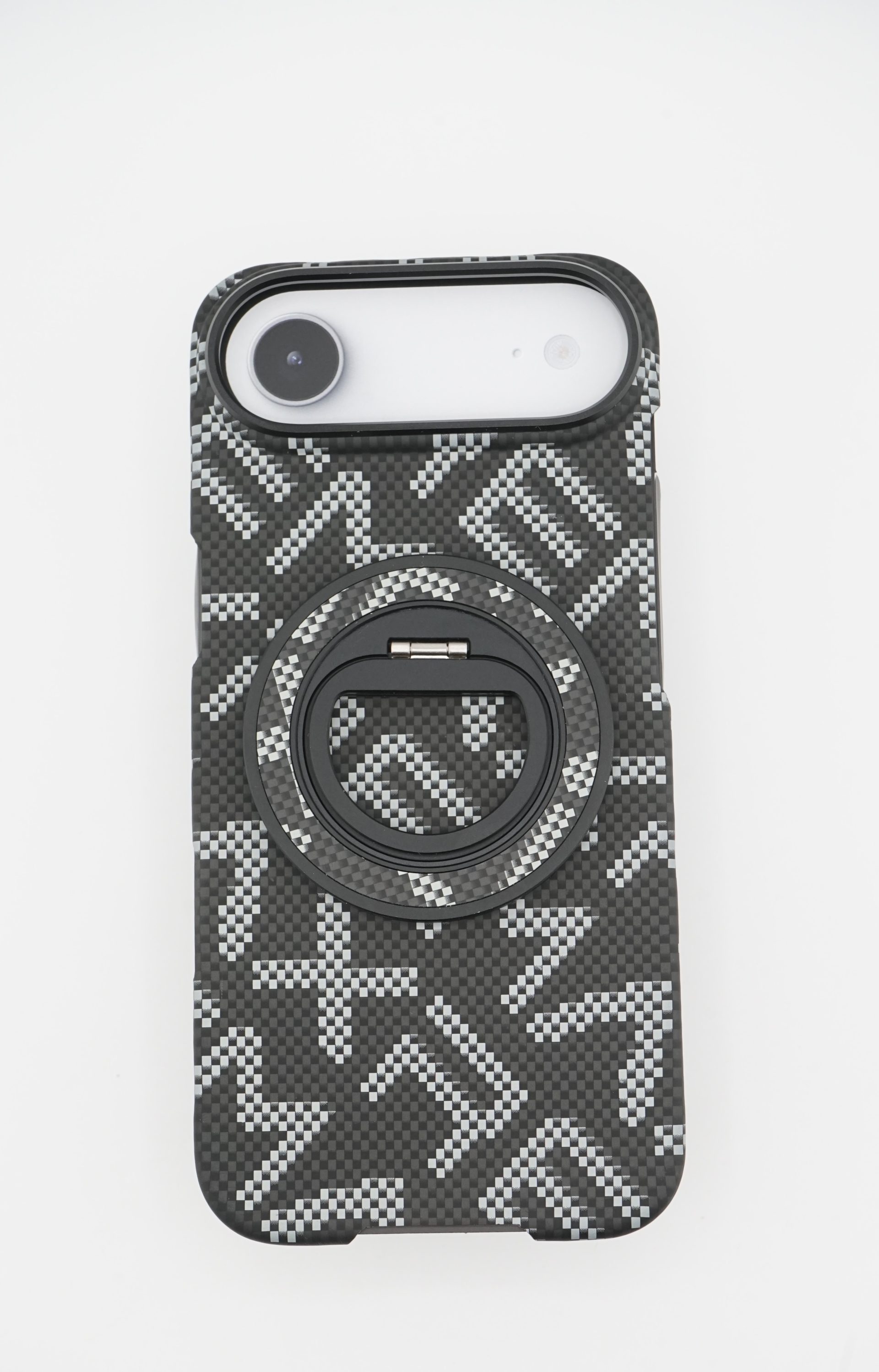Husa pentru iPhone 17 Air, Flippy, Carcasa de Protectie Rezistenta Ultra-subtire, Suport Magnetic, Aspect Texturat, Negru