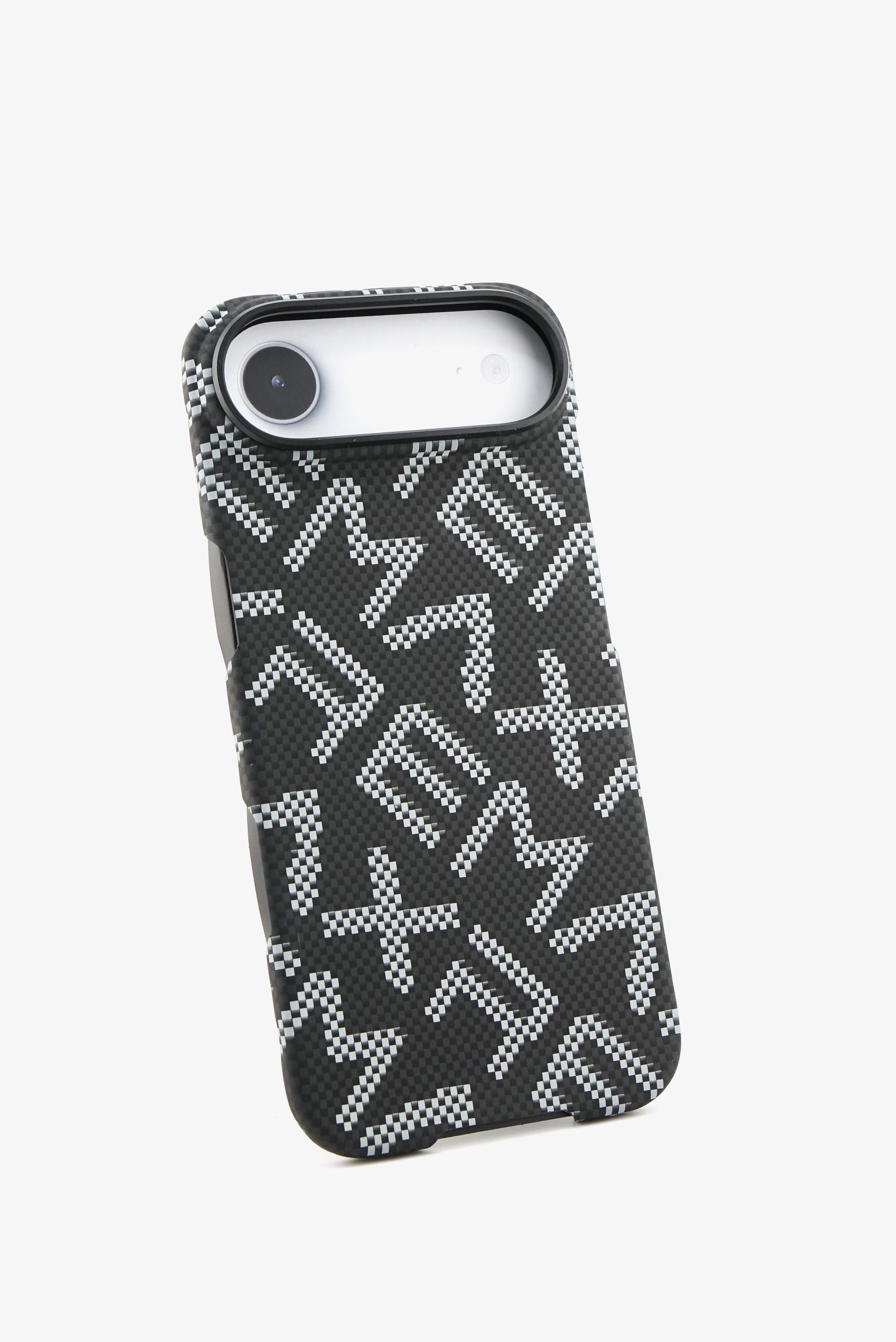 Husa pentru iPhone 17 Air, Flippy, Carcasa de Protectie Rezistenta Ultra-subtire, Suport Magnetic, Aspect Texturat, Negru