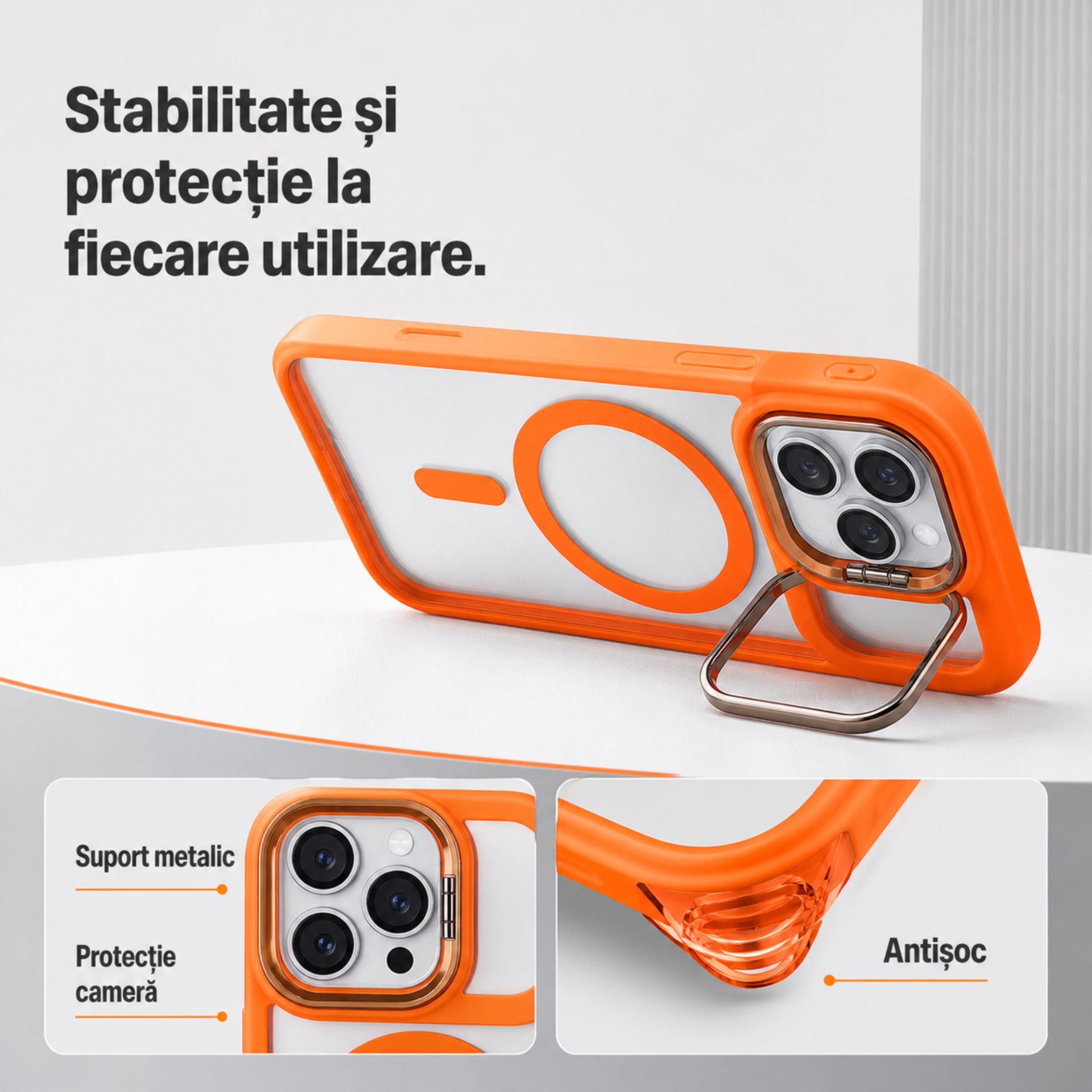 Husă Flippy iPhone 17 Pro compatibilitate MagSafe