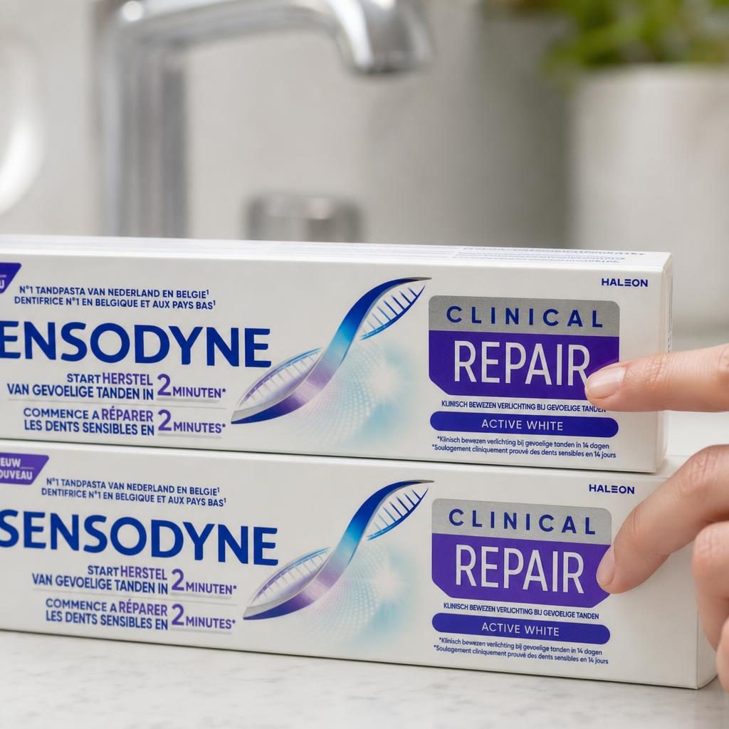 Pasta de Dinti, Sensodyne, 2 X 75 ml Clinical Repair Active White