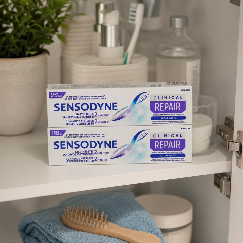 Pasta de Dinti, Sensodyne, 2 X 75 ml Clinical Repair Active White