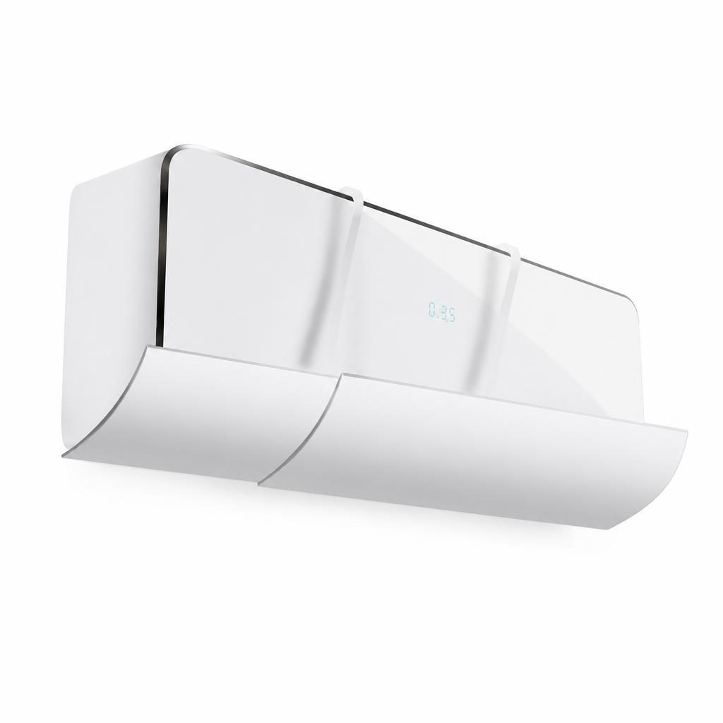 Deflector Aer Conditionat Split, TOPinStock, Extensibil, Telescopic 70-90x17 cm, Model Standard, Alb - Imagine