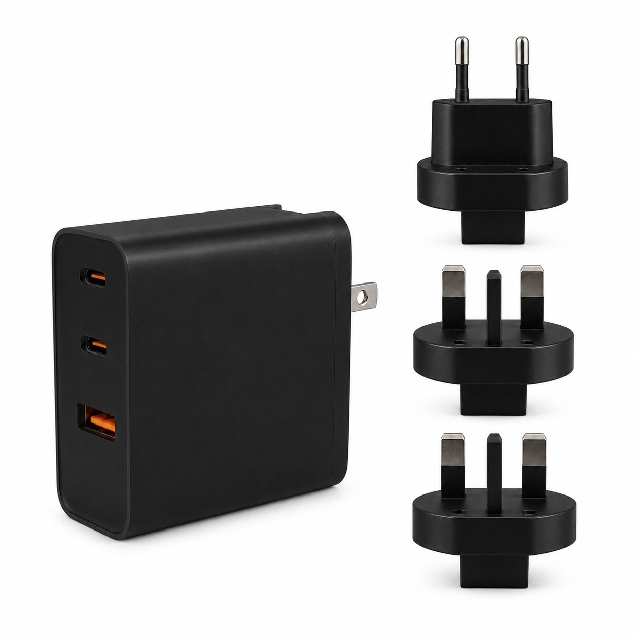 Adaptor Priza USB-C 100W, , Tehnologie GaN, Incarcare Rapida PD, Compatibil Telefoane, Tablete si Laptopuri, Negru 1