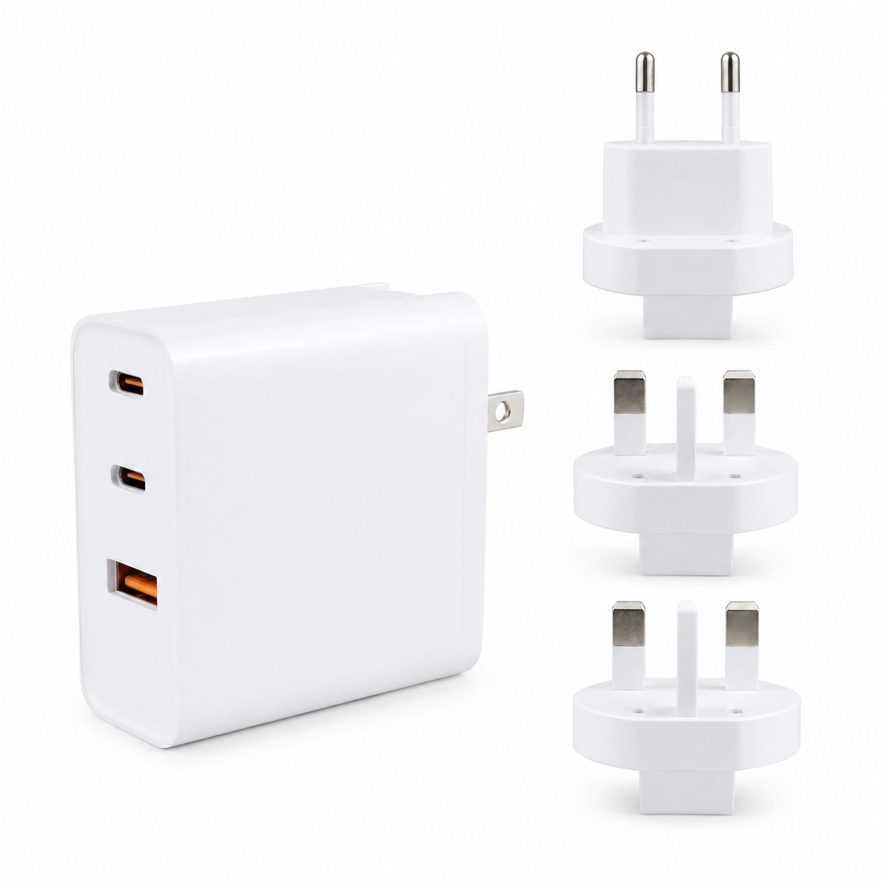 Adaptor Priza USB-C 100W, , Tehnologie GaN, Incarcare Rapida PD, Compatibil Telefoane, Tablete si Laptopuri, Alb