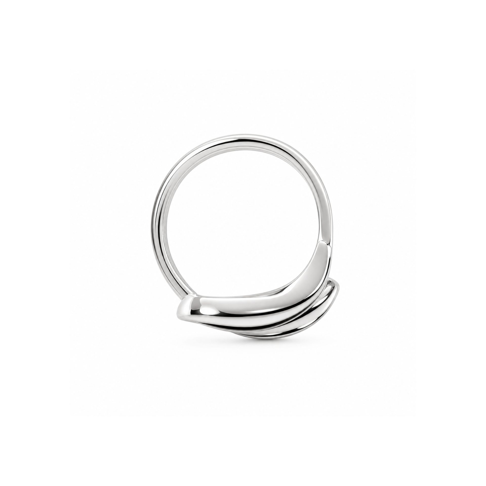 Detaliu design inel sarpe dublu Jolie Silver