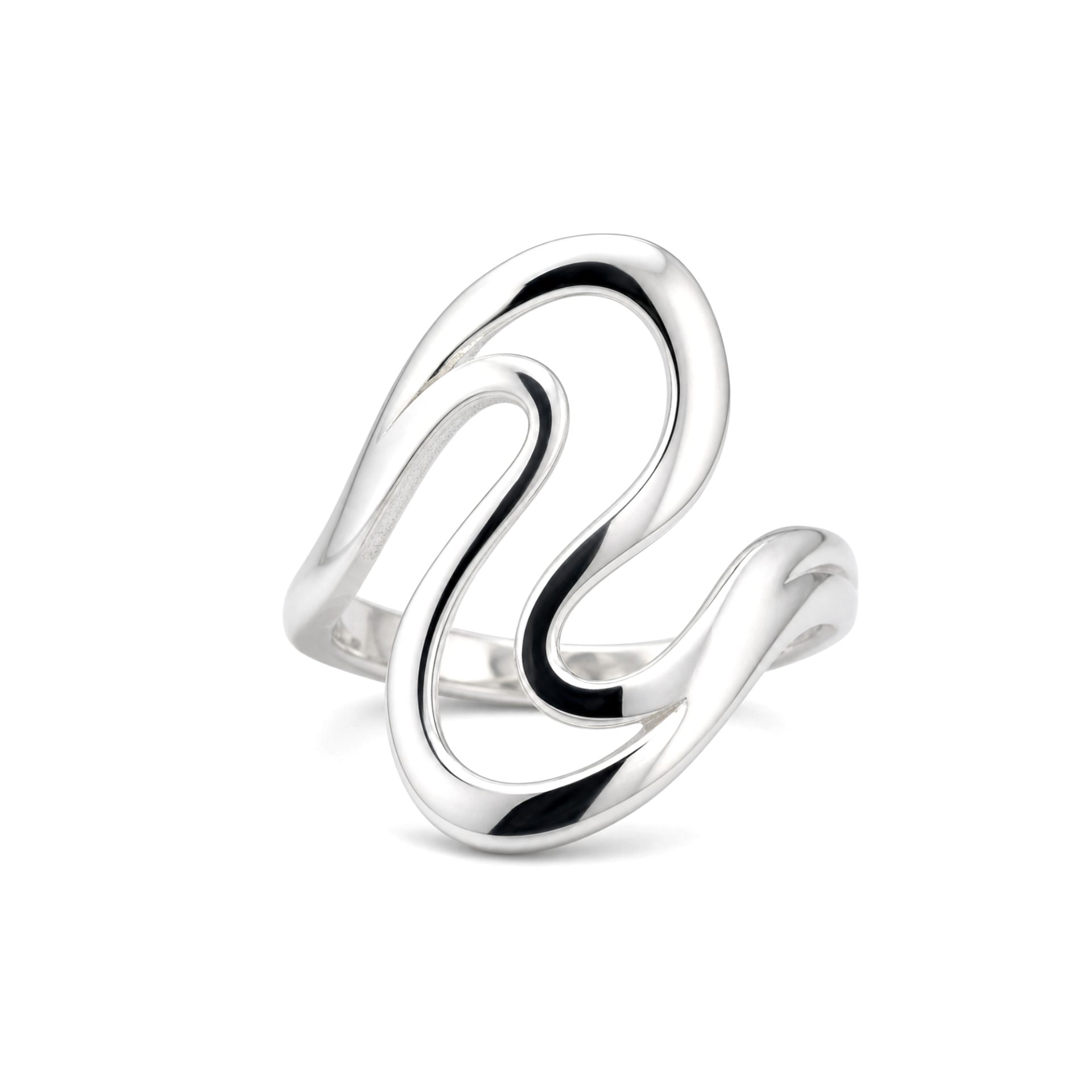Inel pentru dame argint 925 model spirală
