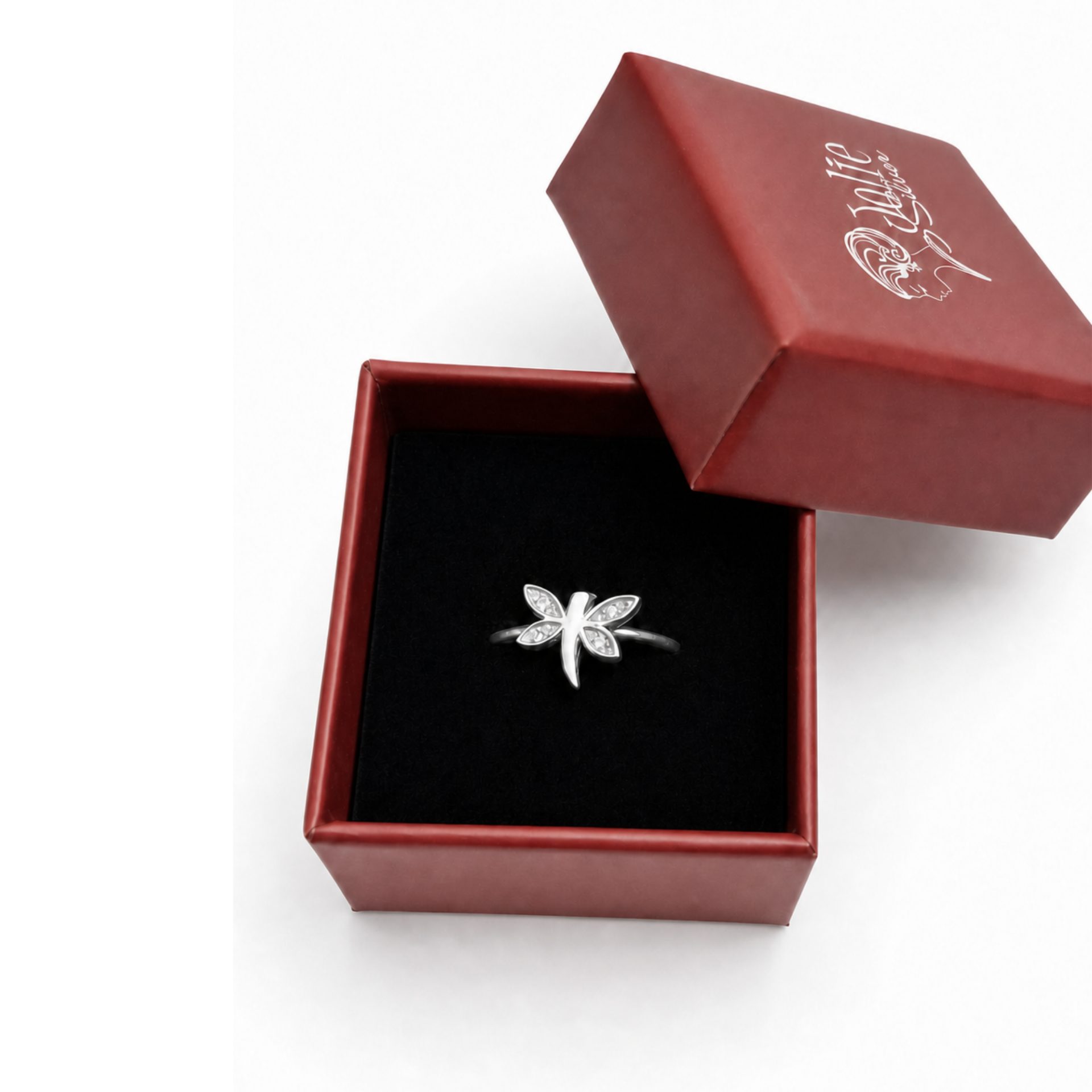 Inel din Argint 925 Libelula cu Pietre, Jolie Silver, 1.3g, 1 cm x 1 cm 5