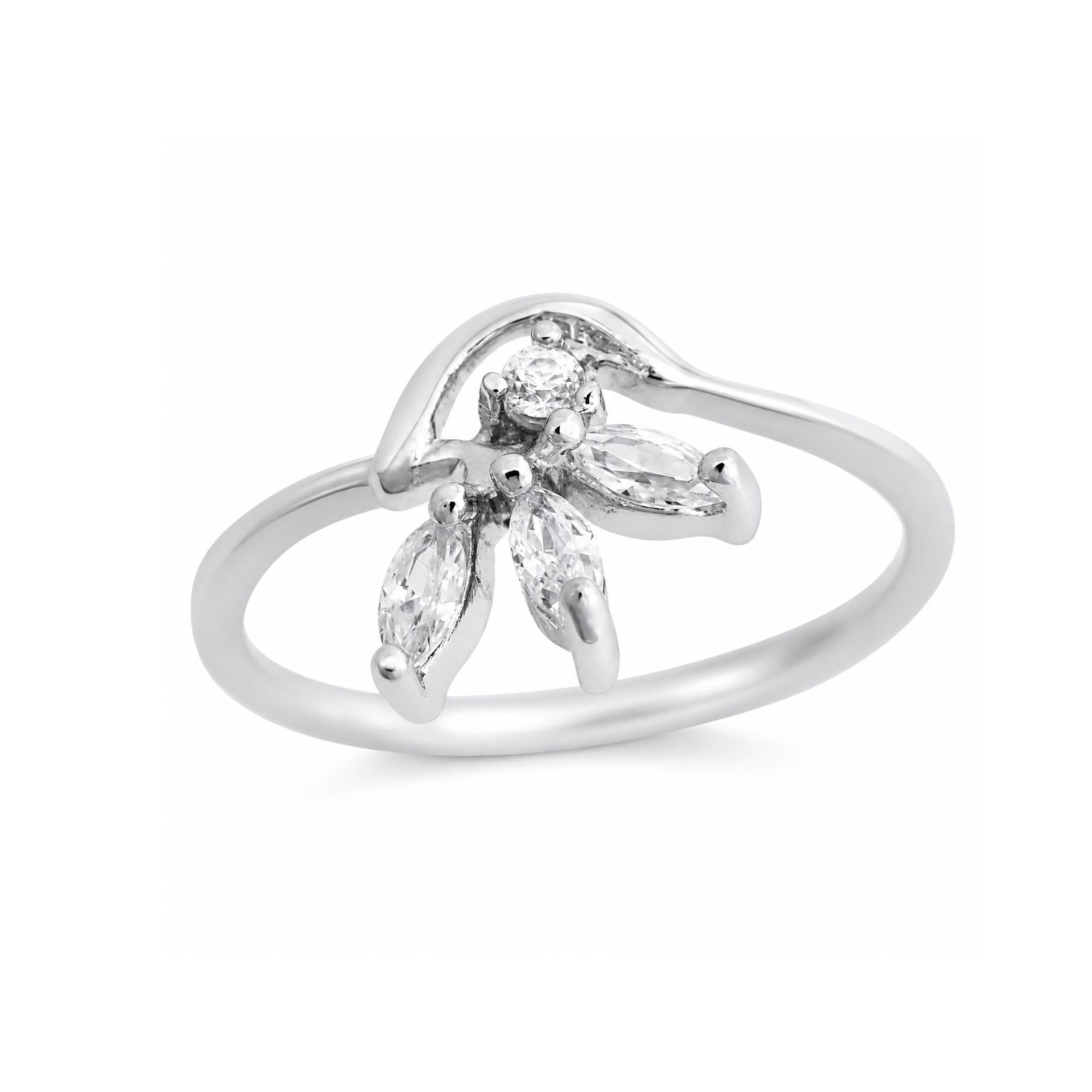 Inel din Argint 925 cu Zirconii Model Floare
