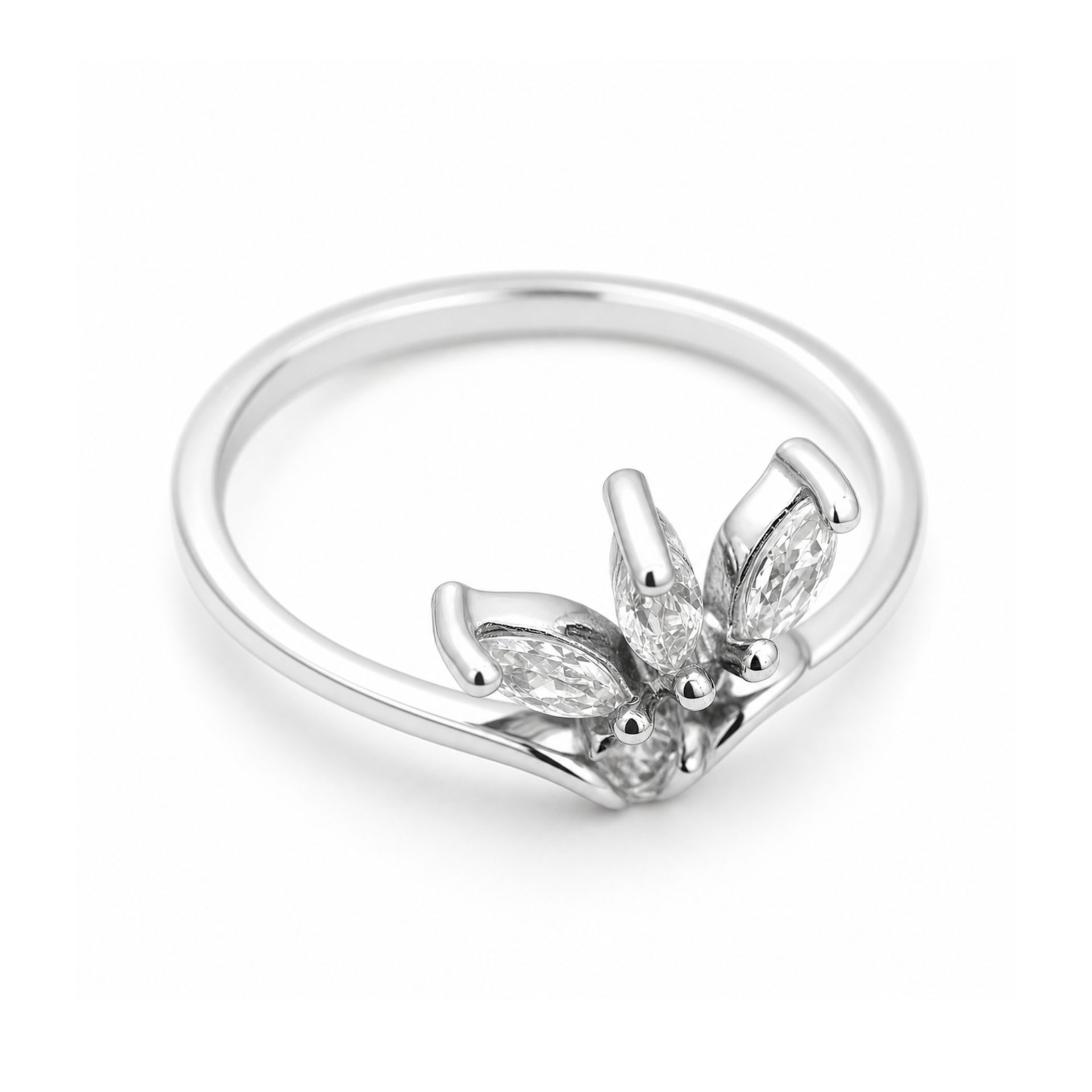 Inel floare din argint 925